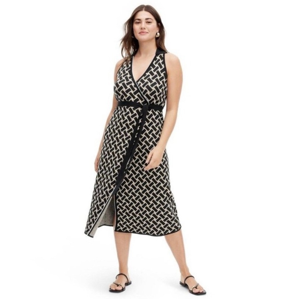 Diane Von Furstenberg Vintage Weave Midi Dress